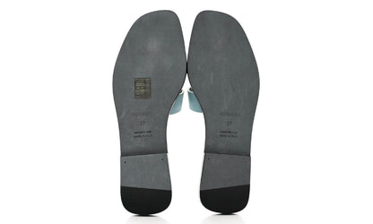 Hermes Oran Sandal Vert D'eau Suede Goatskin